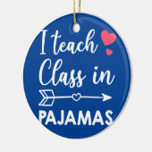 Ich unterrichte die Klasse Pajamas Funny Homeschoo Keramik Ornament (Links)