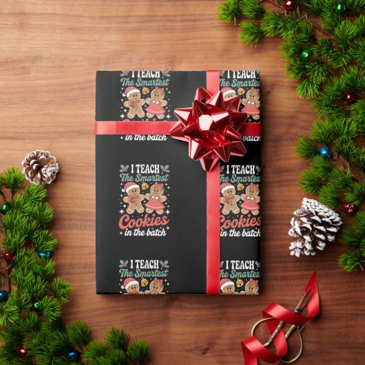 Ich unterrichte die klügsten Cookies im Stapellehr Geschenkpapier (Feiertagsgeschenk)