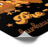 Ich unterrichte die Niedlichen Pre - K Truthähne i Poster (Ecke)