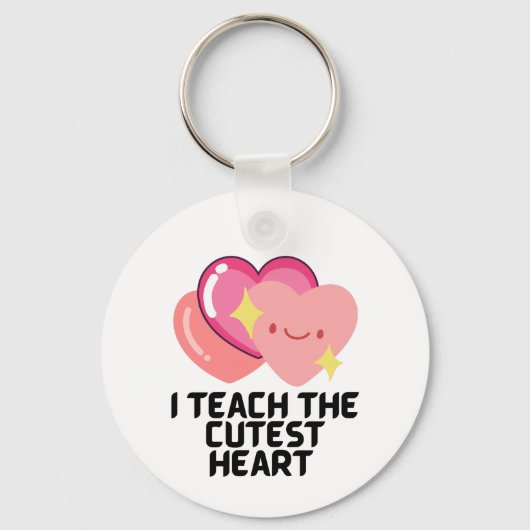 Ich unterrichte die niedlichsten Herzen Schlüsselanhänger (Vorderseite)