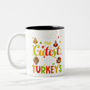 Ich unterrichte die Niedlichsten kleinen Truthühne Zweifarbige Tasse