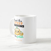 Ich unterrichte die Niedlichsten Kürbis Halloween- Kaffeetasse (Vorderseite Links)