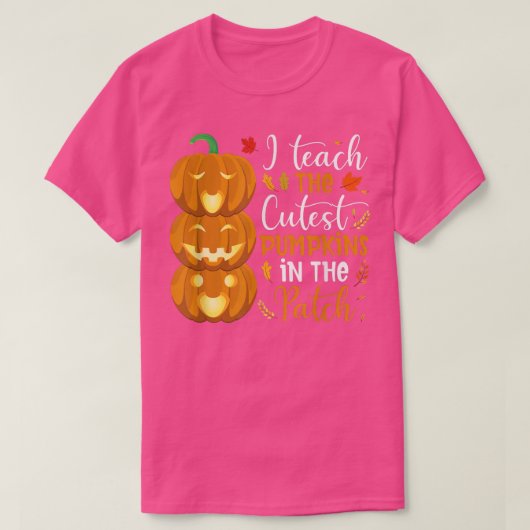 Ich unterrichte die Niedlichsten Pumpkins im Patch T-Shirt (Design vorne)