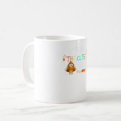 Ich unterrichte die Niedlichsten Truthühner Funny Kaffeetasse (Vorderseite Links)