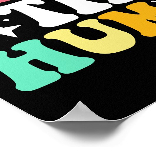 Ich unterrichte die Niedlichsten winzigen Menschen Poster (Ecke)