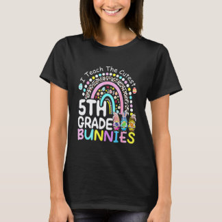 Ich unterrichte die süßesten 5. Klasse Kaninchen L T-Shirt