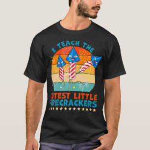 Ich unterrichte die süßesten kleinen Feuerwerkskör T-Shirt