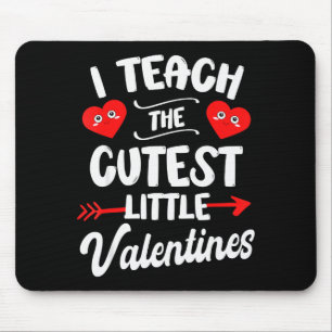 Ich unterrichte die süßesten kleinen Valentinsherz Mousepad
