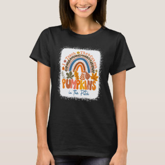 Ich unterrichte die süßesten Kürbisse im Patch Ret T-Shirt