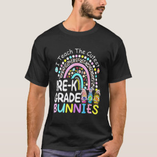 Ich unterrichte die süßesten Vorschulkinder-Hasen- T-Shirt
