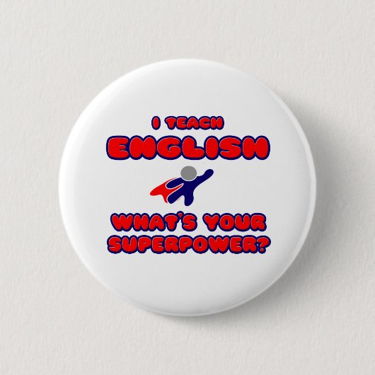 Ich unterrichte Englisch .. Was ist deine Supermac Button (Vorderseite)