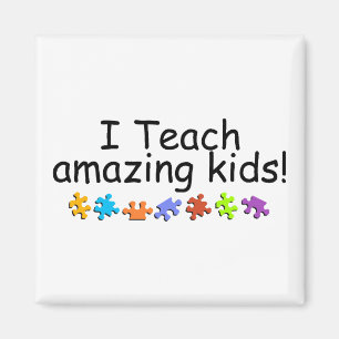 Ich unterrichte fantastische Kinder (Puzzlespiel) Magnet