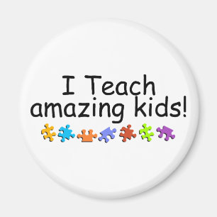 Ich unterrichte fantastische Kinder (Puzzlespiel) Magnet
