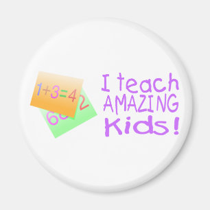 Ich unterrichte fantastische Kinder (Zahlen) Magnet