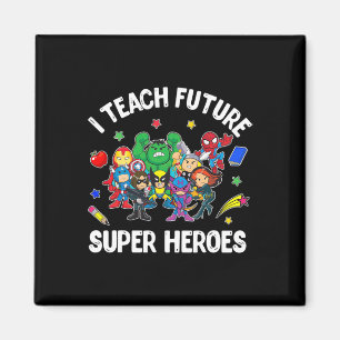 Ich unterrichte Future Super Heroes T-Shirt Gesche Magnet