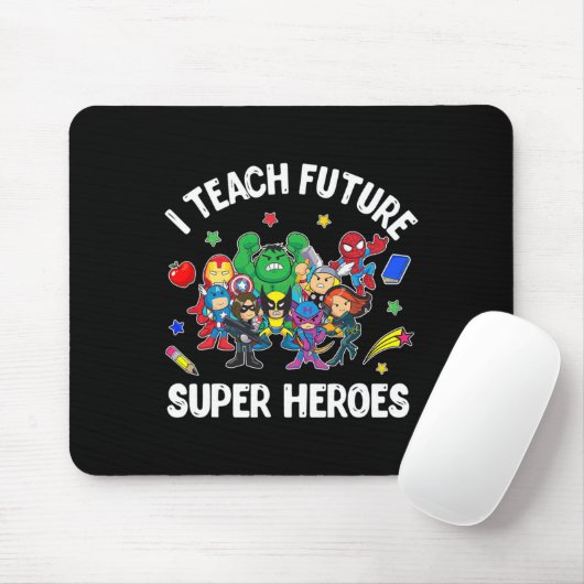 Ich unterrichte Future Super Heroes T-Shirt Gesche Mousepad (Mit Mouse)