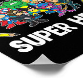 Ich unterrichte Future Super Heroes T-Shirt Gesche Poster (Ecke)
