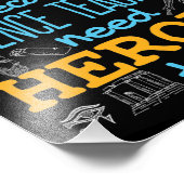 Ich unterrichte Geschichte, weil Wissenschaftslehr Fotodruck (Ecke)