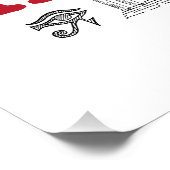 Ich unterrichte Geschichts Sozialstudien Lehrer He Poster (Ecke)