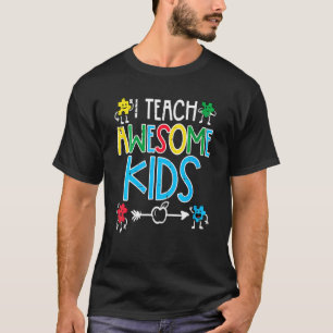 Ich unterrichte großartige Kinder Autismus-Bewusst T-Shirt