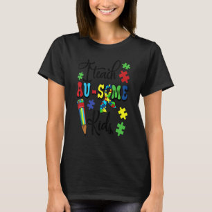 Ich unterrichte großartige Kinder Autismus-Bewusst T-Shirt