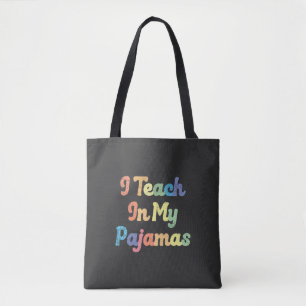 Ich unterrichte in meinem Schlafanzug Tasche