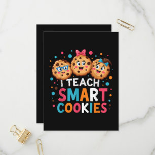 Ich unterrichte intelligente Cookies Rückkehr zur Einladungspostkarte