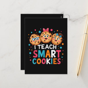 Ich unterrichte intelligente Cookies Rückkehr zur  Feiertagspostkarte
