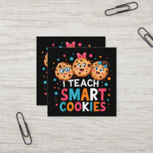 Ich unterrichte intelligente Cookies Rückkehr zur Quadratische Visitenkarte