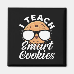 Ich unterrichte intelligente Kekse Lehrer Magnet