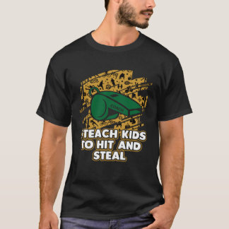 Ich unterrichte Kinder, Baseballtrainer Humor zu s T-Shirt