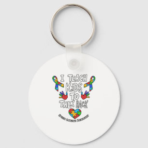 Ich unterrichte Kinder, die Sprachtherapie zurückz Schlüsselanhänger