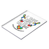 Ich unterrichte Kinder, um die Sprachentherapie zu Notizblock (Linke Seite)