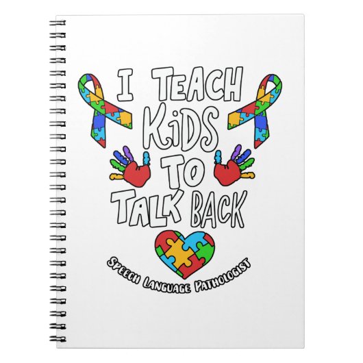 Ich unterrichte Kinder, um die Sprachentherapie zu Notizblock (Vorderseite)