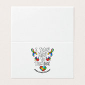 Ich unterrichte Kinder, um die Sprachentherapie zu Visitenkarten (Außenseite Aufgefaltet)