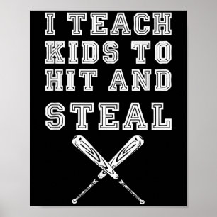 Ich unterrichte Kinder, um zu schlagen und zu steh Poster