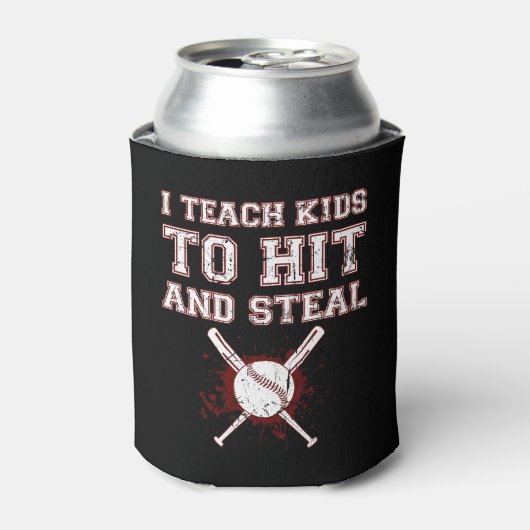 Ich unterrichte Kinder zu schlagen und zu stehlen  Dosenkühler (Kanne Vorderseite)