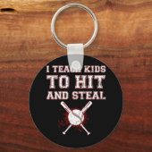 Ich unterrichte Kinder zu schlagen und zu stehlen  Schlüsselanhänger (Vorderseite)