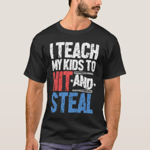 Ich unterrichte Kindern, Baseballtrainer zu schlag T-Shirt