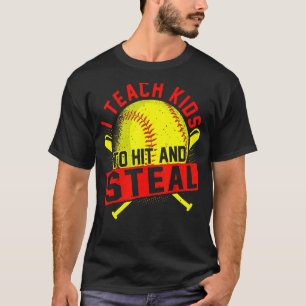 Ich unterrichte Kindern, Softball-Trainer und -Tra T-Shirt