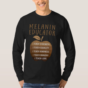 Ich unterrichte Kindness Black History Mont Melani T-Shirt
