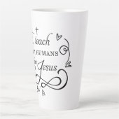 Ich unterrichte kleine Menschen über Jesus Sunday  Milchtasse (Vorderseite)