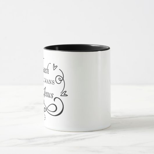 Ich unterrichte kleine Menschen über Jesus Sunday  Tasse (Zentrum)