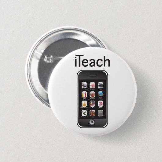 ich unterrichte Knopf Button (Vorne & Hinten)