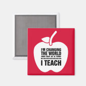 Ich unterrichte. Lehrangebot | Geschenkmagnete für Magnet (Vorderseite/Rückseite)