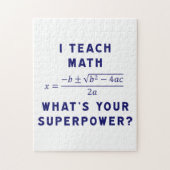Ich unterrichte Mathematik / Was ist deine Superma Puzzle (Vertikal)