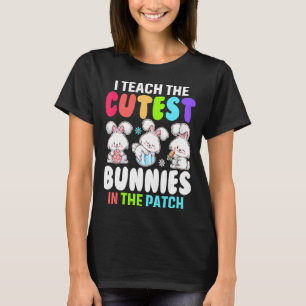 Ich unterrichte Niedliche Bunnies in den Pflastere T-Shirt