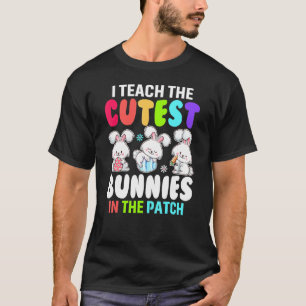 Ich unterrichte Niedliche Bunnies in den Pflastere T-Shirt