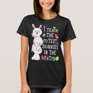 Ich unterrichte Niedliche Bunnies in den Pflastere T-Shirt