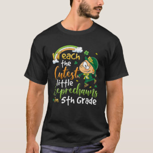 Ich unterrichte Niedliche Koboldblätter in der fün T-Shirt